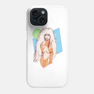 80s big hair girl Phone Case