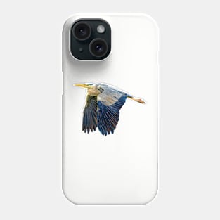 Flying Heron Phone Case