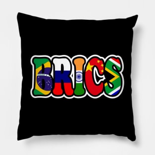 Brics Country Flags Pillow