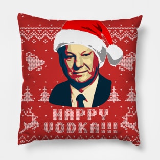 Boris Yeltsin Happy Vodka Pillow