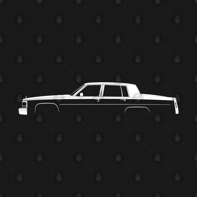 Cadillac Fleetwood Brougham (1977) Silhouette by Car-Silhouettes