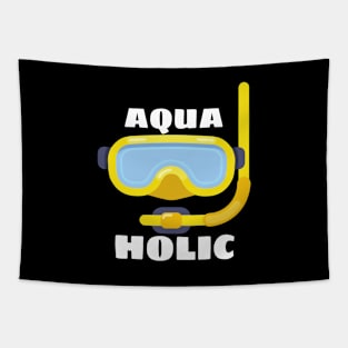 Aquaholic - Swimming Pun Tapestry