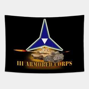 III Armored Corps - M1A1 - M2 Bradely Firing Tapestry