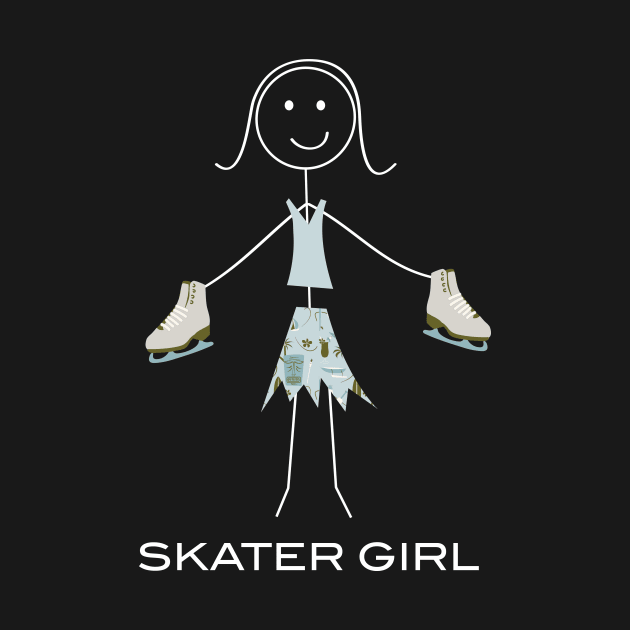 Funny Womens Ice Skating Girl Figure Skater by whyitsme