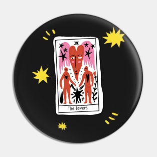 The Lovers Tarot Valentine Card Pin