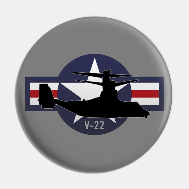 V-22 Osprey Military Airplane Pin by hobrath