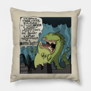 Existential Godzilla Pillow