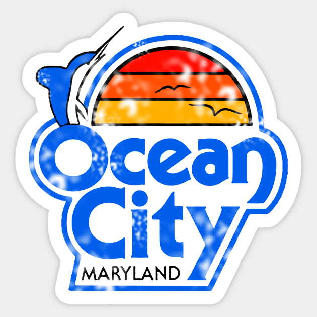 Ocean City Maryland Vintage - Ocean City Maryland - Sticker
