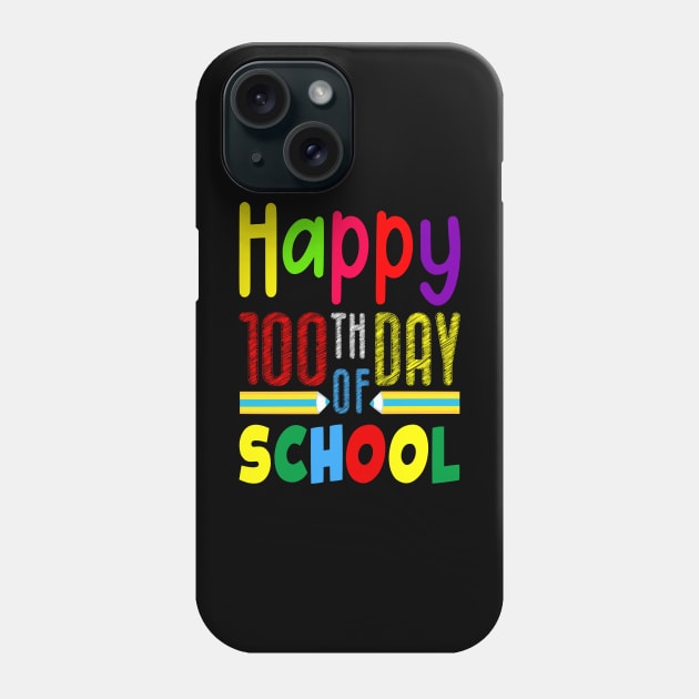 Happy 100th Day Of School Teacher 100 Days Smarter Phone Case by tasnimtees