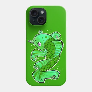 koi fish green Phone Case