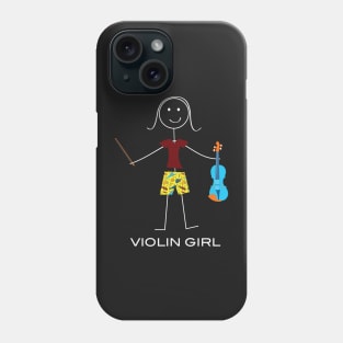 Funny Womens Violin Girl Phone Case