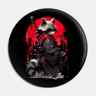 Raccoon warrior of the sun Pin