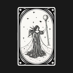 Hermit Tarot Card Astrology Occult Mystical T-Shirt