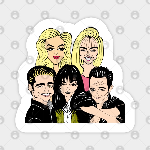 TEEN DRAMA FAN ART Magnet by cartoonistguy