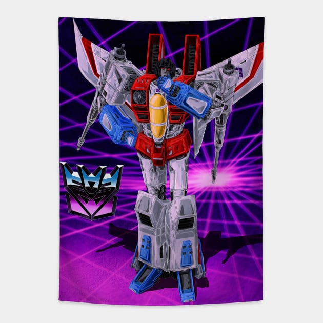 Starscream 1984 Tapestry by FNDKSTUDIO