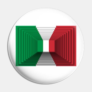 Italian flag 3d 3 Pin