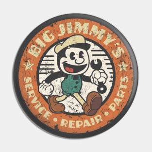 Big Jimmy's Service Repair & Parts Vintage Auto Shop Pin