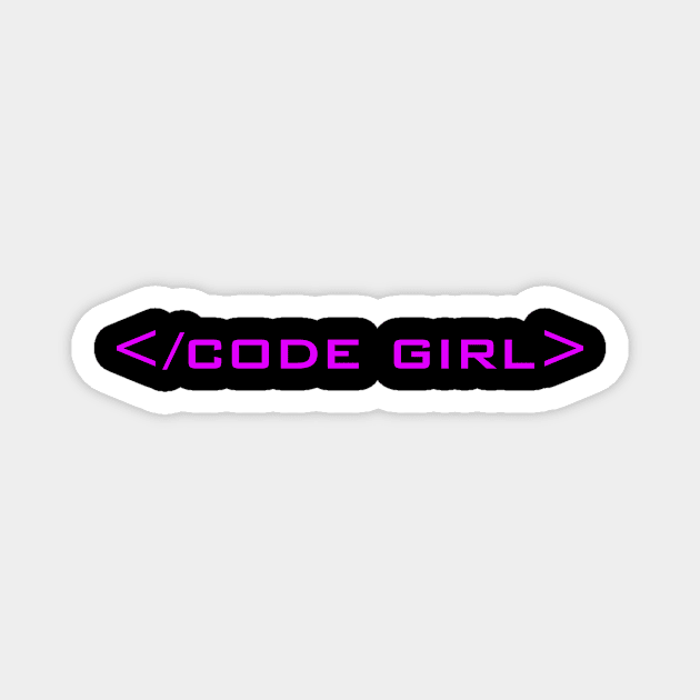 Code girl Magnet by Demarkt