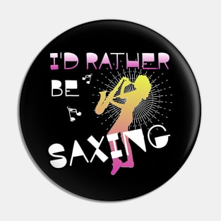 Saxophone Girl Mom Pin