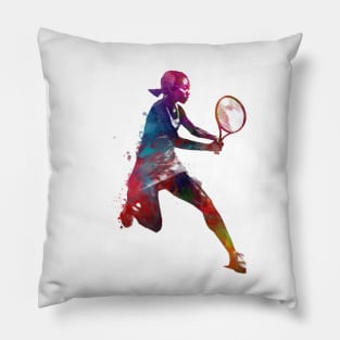 Tennis player sport art #tennis #sport Pillow