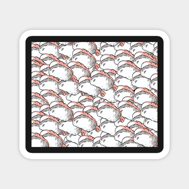 Shrimp Nigiri everywhere Magnet by Uwaki