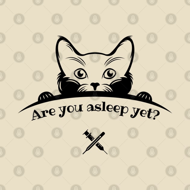 Are you asleep yet? cute cat by Risset