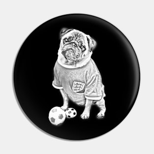 Pug Sketch Art Design Pin