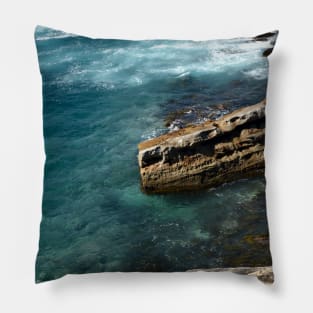 Pacific Ocean Shore At Providential Point Lookout NSW Pillow