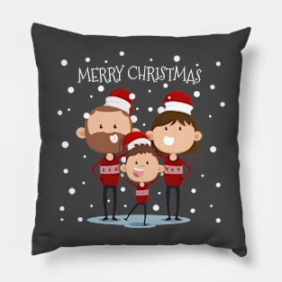 Colorful christmas composition with modern style Pillow