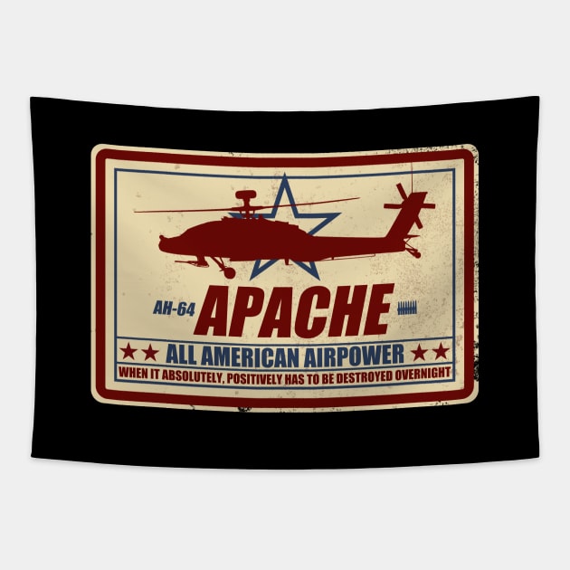 AH-64 Apache (distressed) Tapestry by TCP