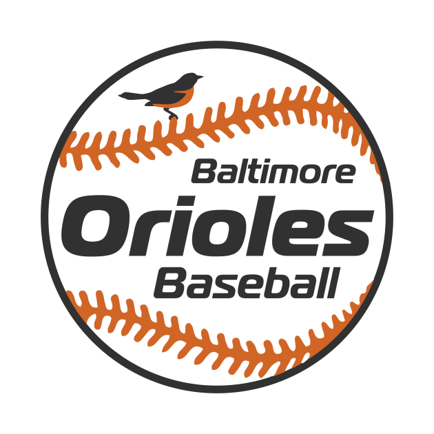 Orioles 80s Retro Ball by Throwzack