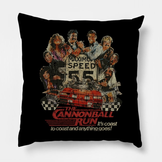 RETRO STYLE -  THE CANNONBALL RUN Pillow by MZ212