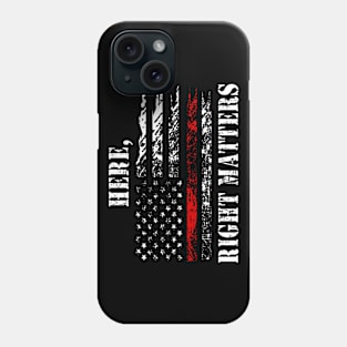 Here, Right Matters. Lt. Col. Vindman Impeachment Hearing Phone Case