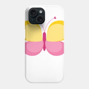 Cute Yellow and Pink Butterfly Phone Case