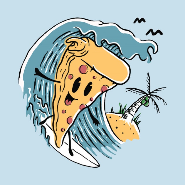 Surfing With Pizza by elzammar