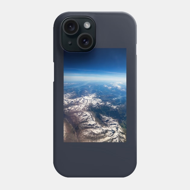 The French Alps Aerial View Phone Case by tommysphotos