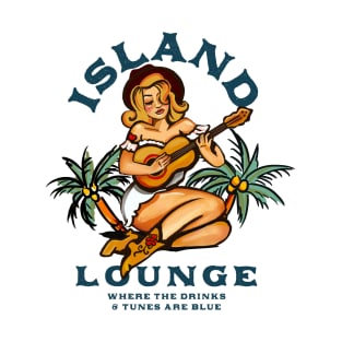 Island Lounge Tropical Tiki Bar Guitar & Music Shirt T-Shirt