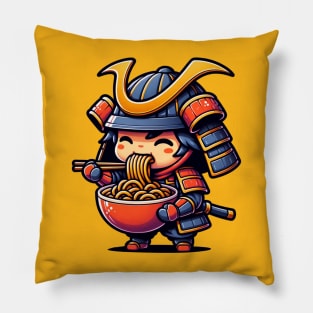 Hungry Samurai Kawaii Pillow