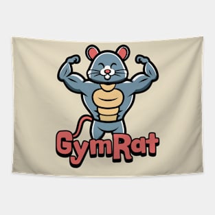 Gymrat Cute Muscular Rat Tapestry