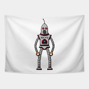 Pixel Robot 187 Tapestry