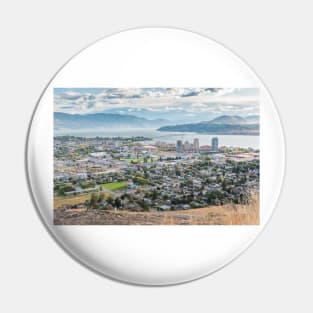 Kelowna City View from Knox Mountain Pin