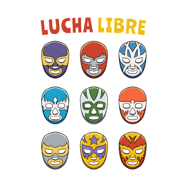 Mexican Wrestling Wrestler Lucha Libre Mask Mexico by mikkashirts