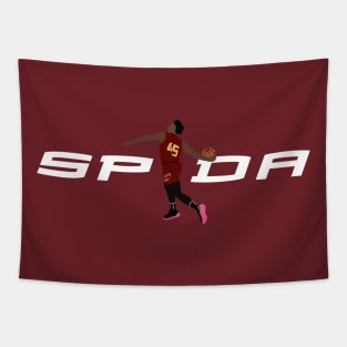 Donovan Mitchell - Spida Cavs (White) Tapestry