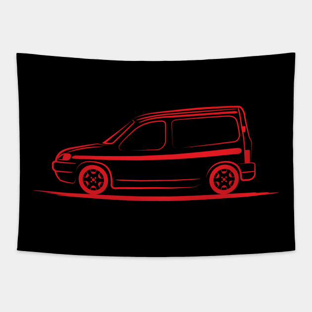 Citroen Berlingo 1996 Red Tapestry by PauHanaDesign