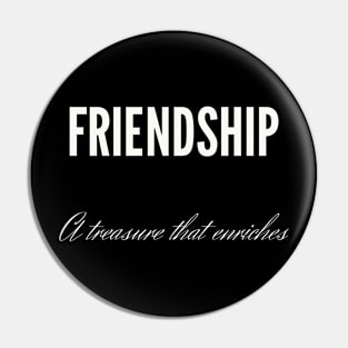 The Art of Connection: Friendship's Priceless Gift Pin