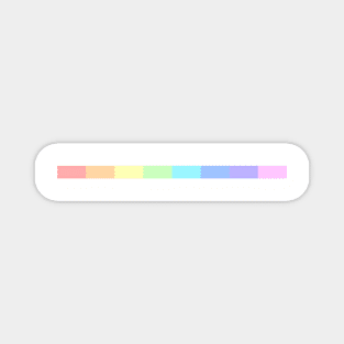 pastel rainbow flag Magnet