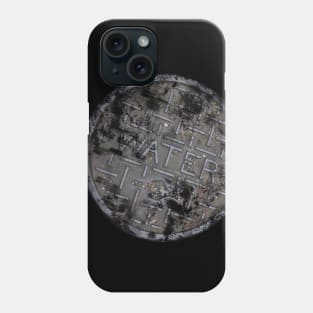 Water lines, manhole cover from Seattle WA Phone Case