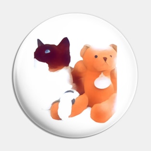 Cute Cat Pet Art Pin