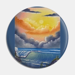 Colorful Seascape Pin