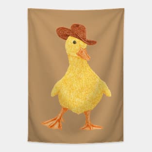 Daphne The Cowgirl Duckling Tapestry